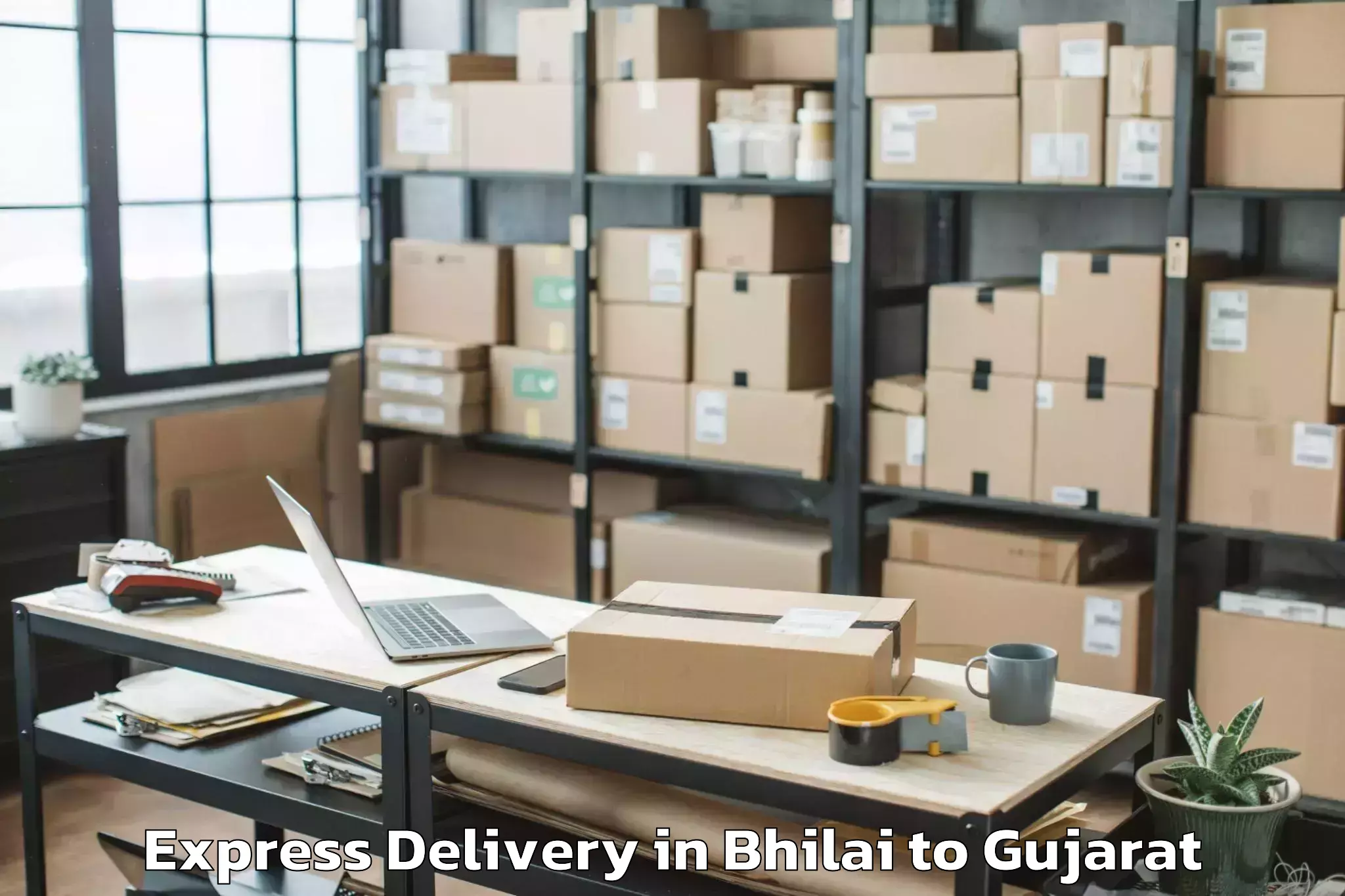 Book Bhilai to Gujarat University Ahmedabad Express Delivery Online